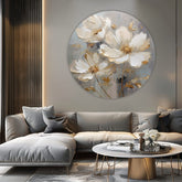 Okrúhle obrazy s akrylom Kvety v plesových šatách | rôzne rozmery | rôzne rozmery